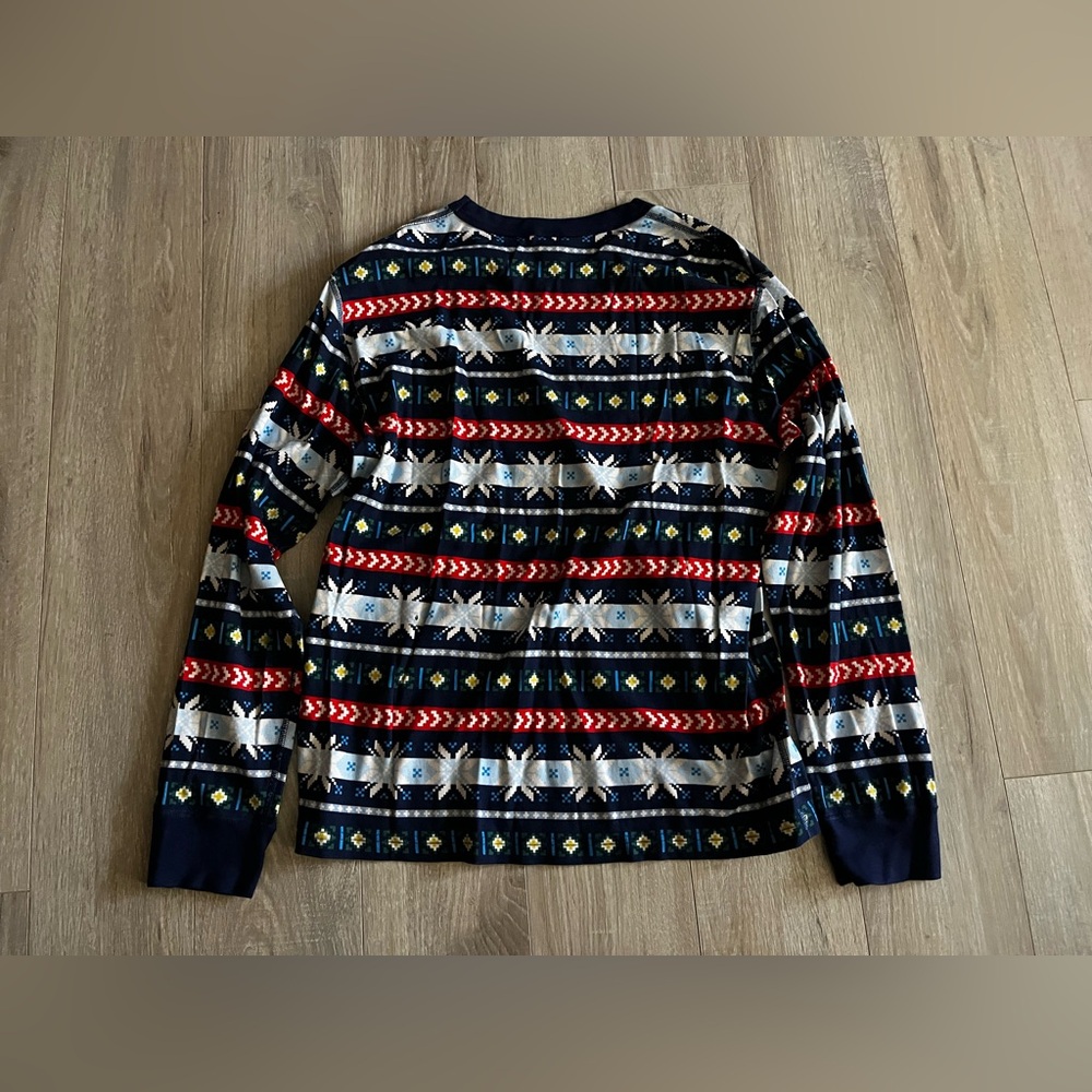 Hanna Andersson Adult Scandi Snowflake Fairisle Holiday Long John Pajamas XXL - Picture 6 of 10